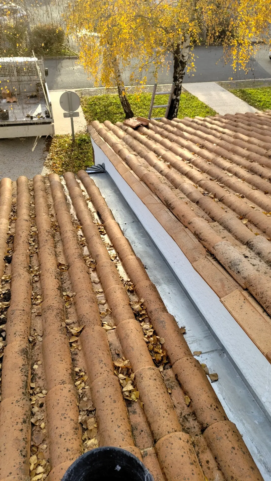 Couloir en zinc pour étanchéité de toiture à Saujon (17)